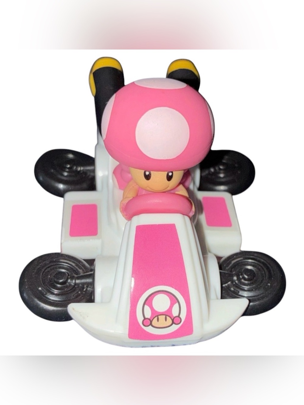Pink Toadette Kart Toy - Kids Racing Figure